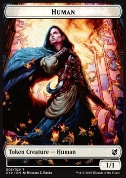 Human Token (W 1/1) // Pegasus Token (W 1/1)