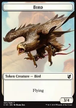 Bird Token (W 3/4) // Sculpture Token (A */*)