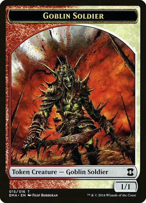 Goblin Soldier Token (Red and White 1/1)