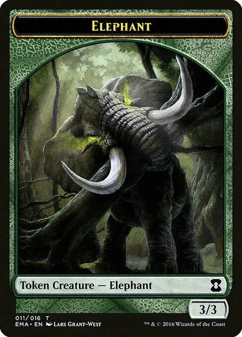 Elephant Token (Green 3/3)