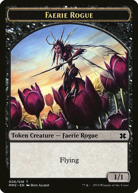 Faerie Rogue Token (Black 1/1)
