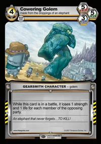 Cowering Golem