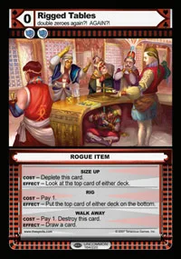 Rigged Tables