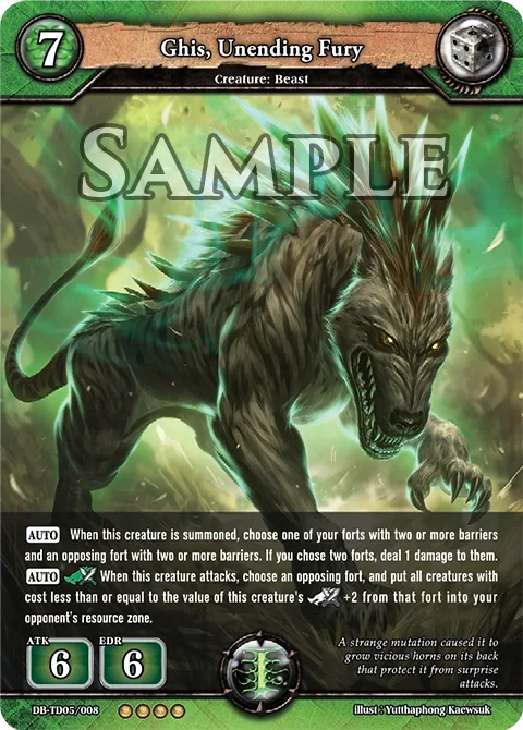 Ghis, Unending Fury