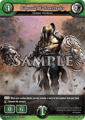 Ridgetusk, Warfront Leader