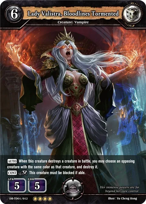 Lady Valistra, Bloodlines Tormented
