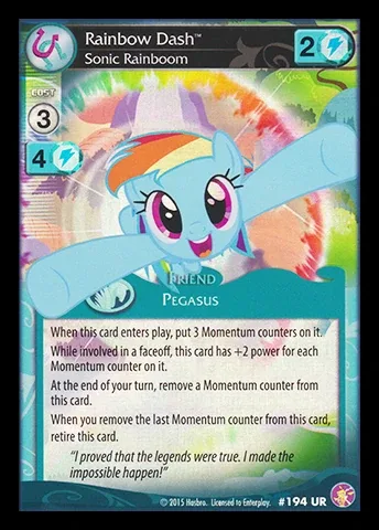 Rainbow Dash *Sonic Rainboom*