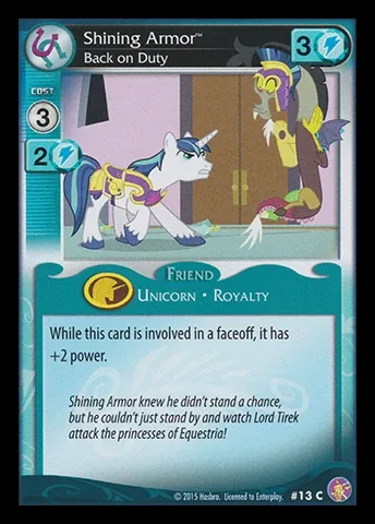Shining Armor *Back on Duty*