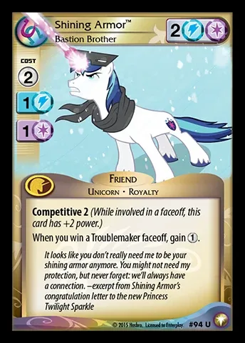 Shining Armor *Bastion Brother*