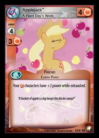 Applejack *A Hard Day's Work*