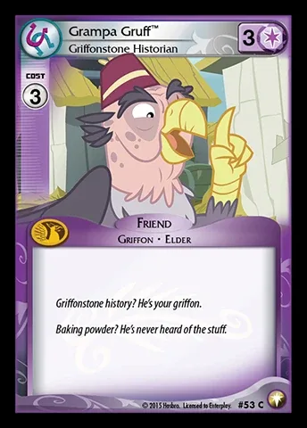 Grampa Gruff *Griffonstone Historian*