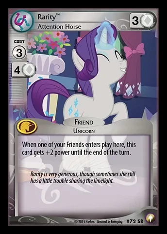 Rarity *Attention Horse*
