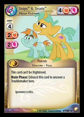 Snips & Snails *Minor Problem*