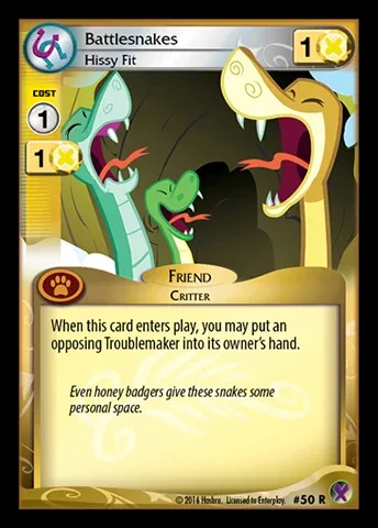 Battlesnakes *Hissy Fit*