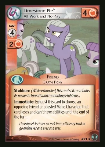 Limestone Pie *All Work and No Play*