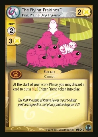 The Flying Prairinos *Pink Prairie Dog Pyramid*