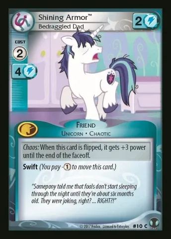 Shining Armor *Bedraggled Dad*
