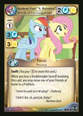 Rainbow Dash & Fluttershy *Words of Encouragement*
