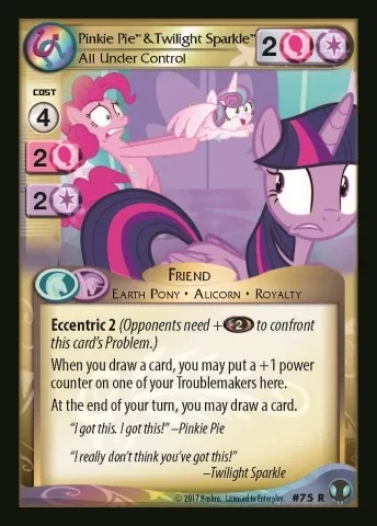 Pinkie Pie & Twilight Sparkle *All Under Control*