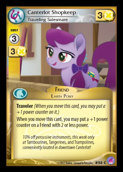 Canterlot Shopkeep *Traveling Salesmare*