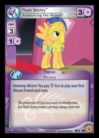 Flash Sentry *Announcing Her Majesty*