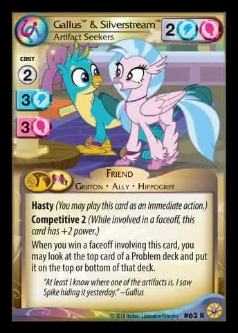 Gallus & Silverstream *Artifact Seekers*