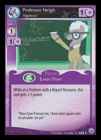 Professor Neigh *Algebraic!*