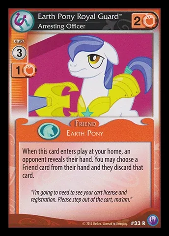 Earth Pony Royal Guard *Arresting Officer*
