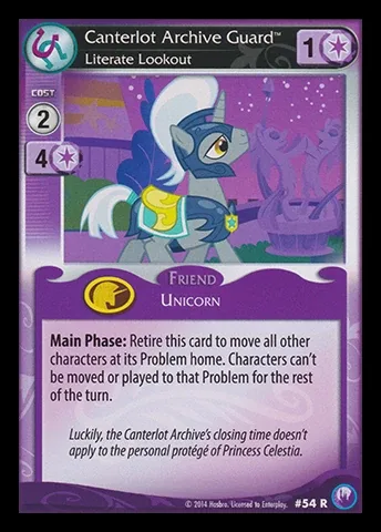 Canterlot Archive Guard *Literate Lookout*