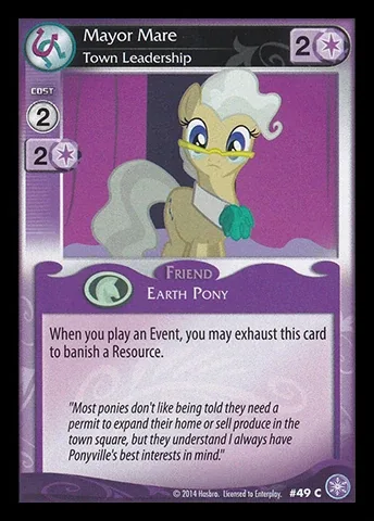 Mayor Mare *Town Leadership*