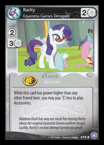 Rarity *Equestria Games Designer*
