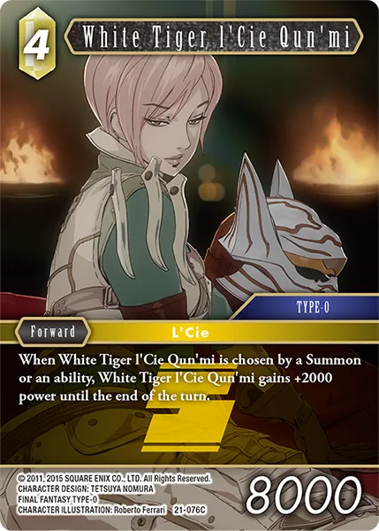 White Tiger l'Cie Qun'mi (21-076)