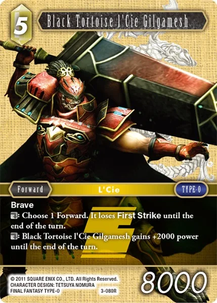 Black Tortoise l'Cie Gilgamesh (3-080)