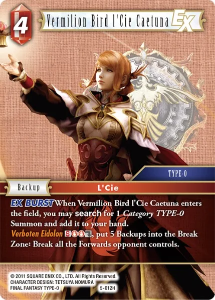Vermilion Bird l'Cie Caetuna (5-012)