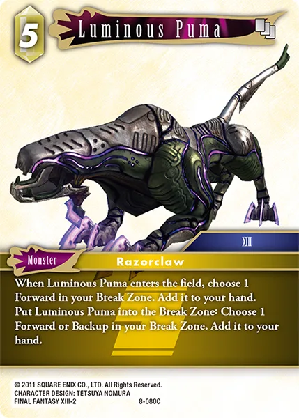 Luminous Puma (8-080)