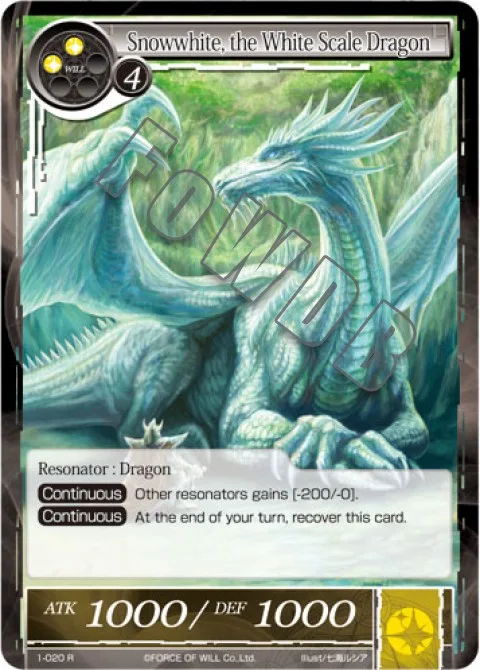 Snowwhite, the White Scale Dragon