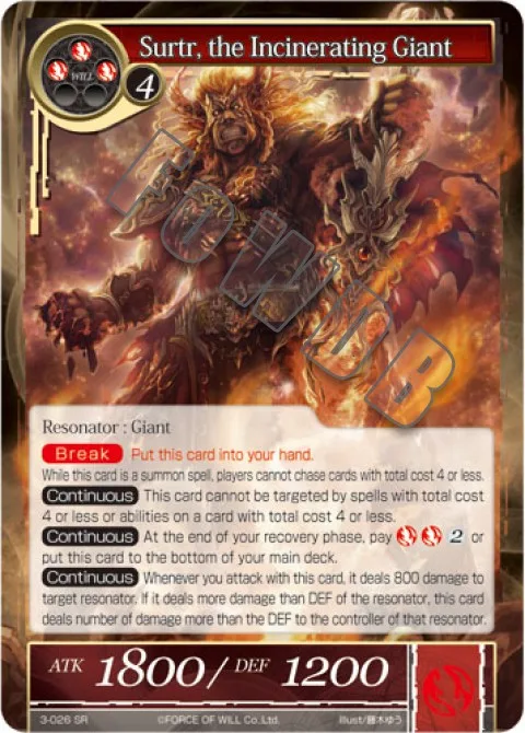 Surtr, the Incinerating Giant