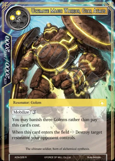 Ultimate Magic Warrior, Gear Atmos