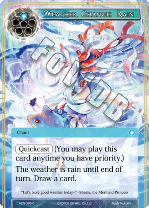 Weather Change: Rain