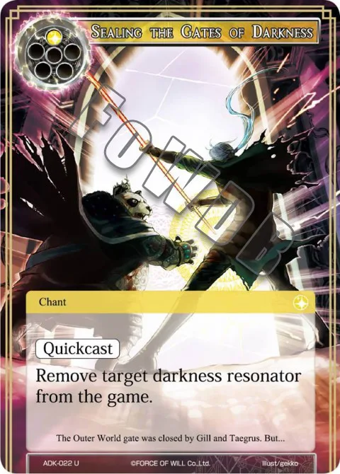 Sealing the Gates of Darkness