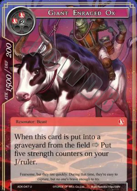 Giant Enraged Ox