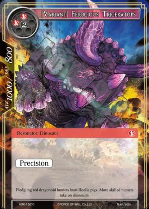 [Variant] Ferocious Triceratops