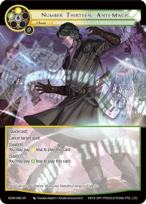 Number Thirteen, Anti-Magic