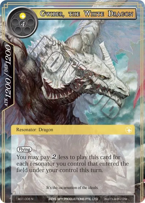Gwiber, the White Dragon