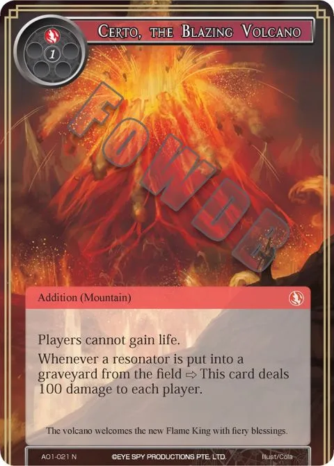 Certo, the Blazing Volcano