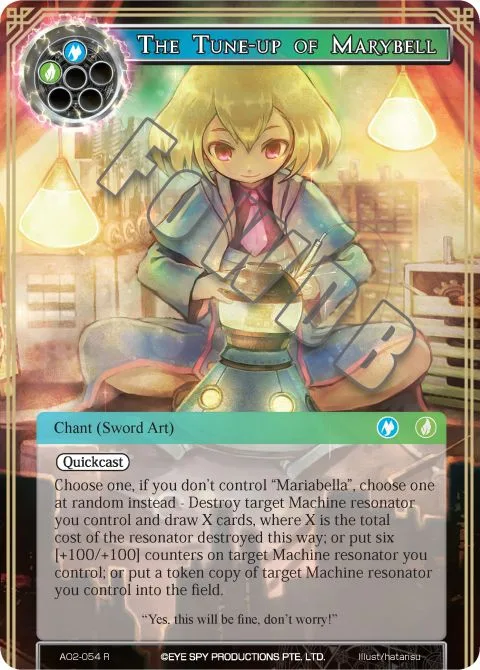 The Tune-up of Marybell