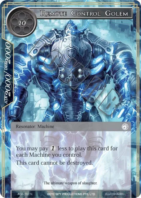 Remote Control Golem
