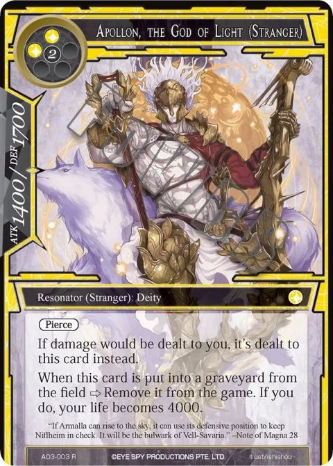 Apollon, the God of Light (Stranger)