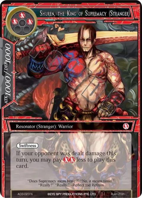 Shuren, the King of Supremacy (Stranger)
