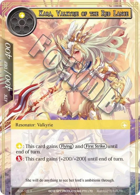 Kara, Valkyrie of the Red Lance